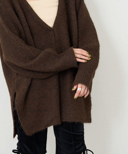 【5色可選/前後兩穿】B針織寬鬆開衫