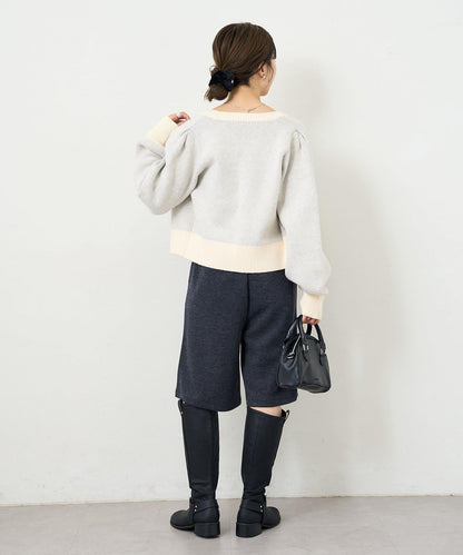 B 菱格吊帶套裝開衫