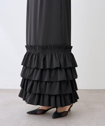 【顯身材◎】荷葉邊修身裙