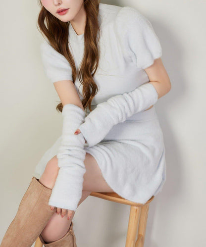 【one after another】附帶護臂針織衫