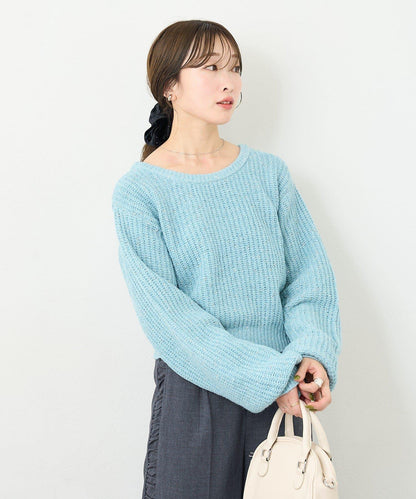 【前後兩穿】B 閃粉後開衩套頭衫