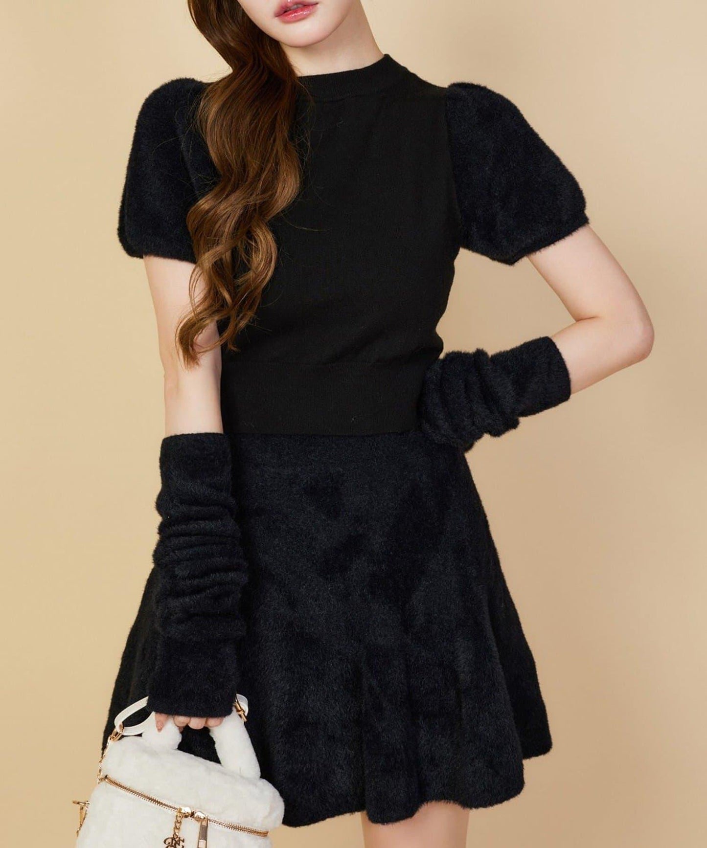 【one after another】附帶護臂針織衫