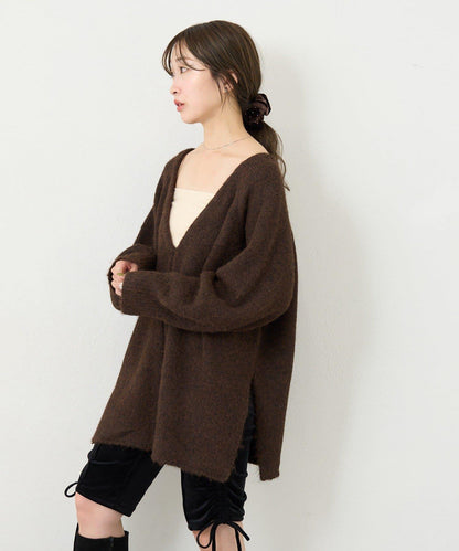 【5色可選/前後兩穿】B針織寬鬆開衫