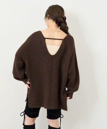 【5色可選/前後兩穿】B針織寬鬆開衫