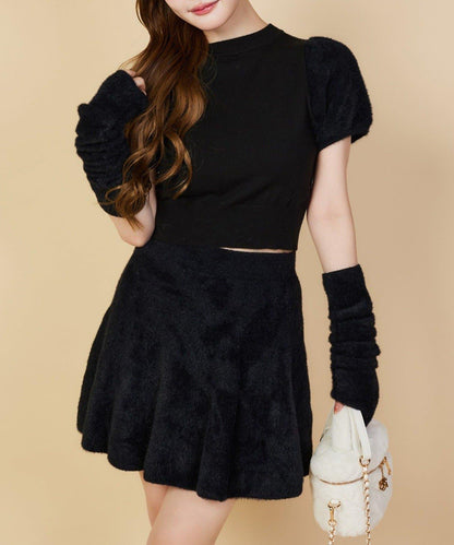 【one after another】附帶護臂針織衫