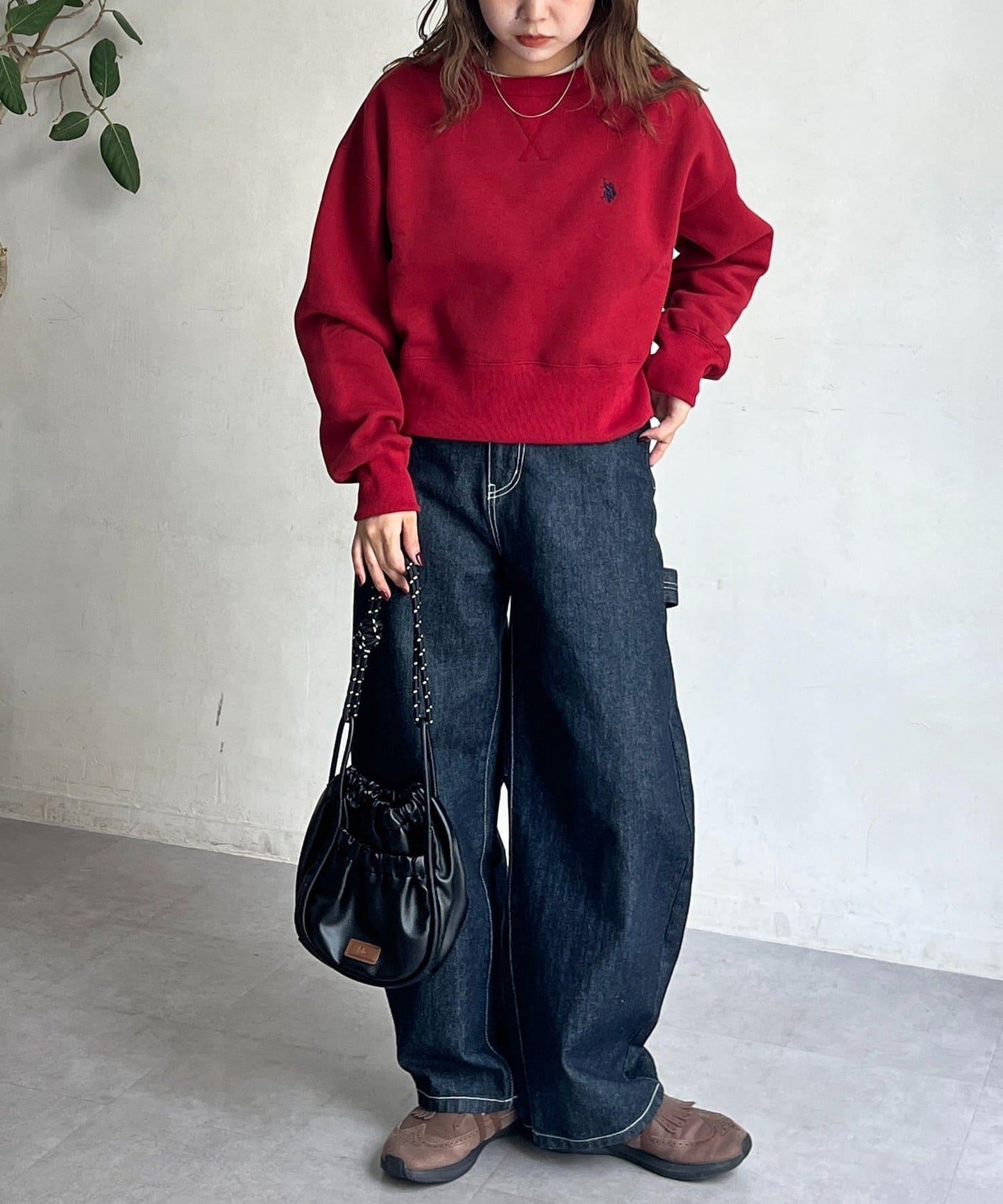 【U.S. POLO ASSN.】短款加絨套頭衫