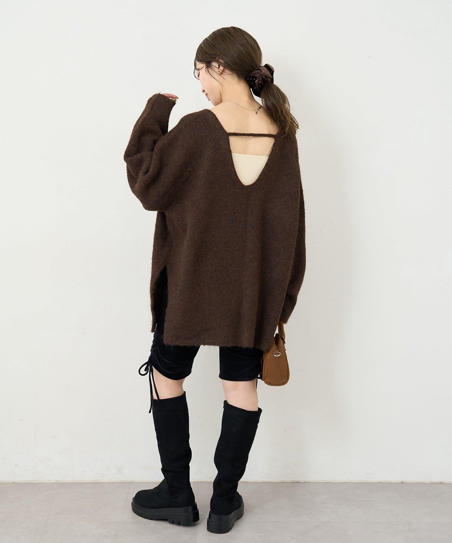 【5色可選/前後兩穿】B針織寬鬆開衫