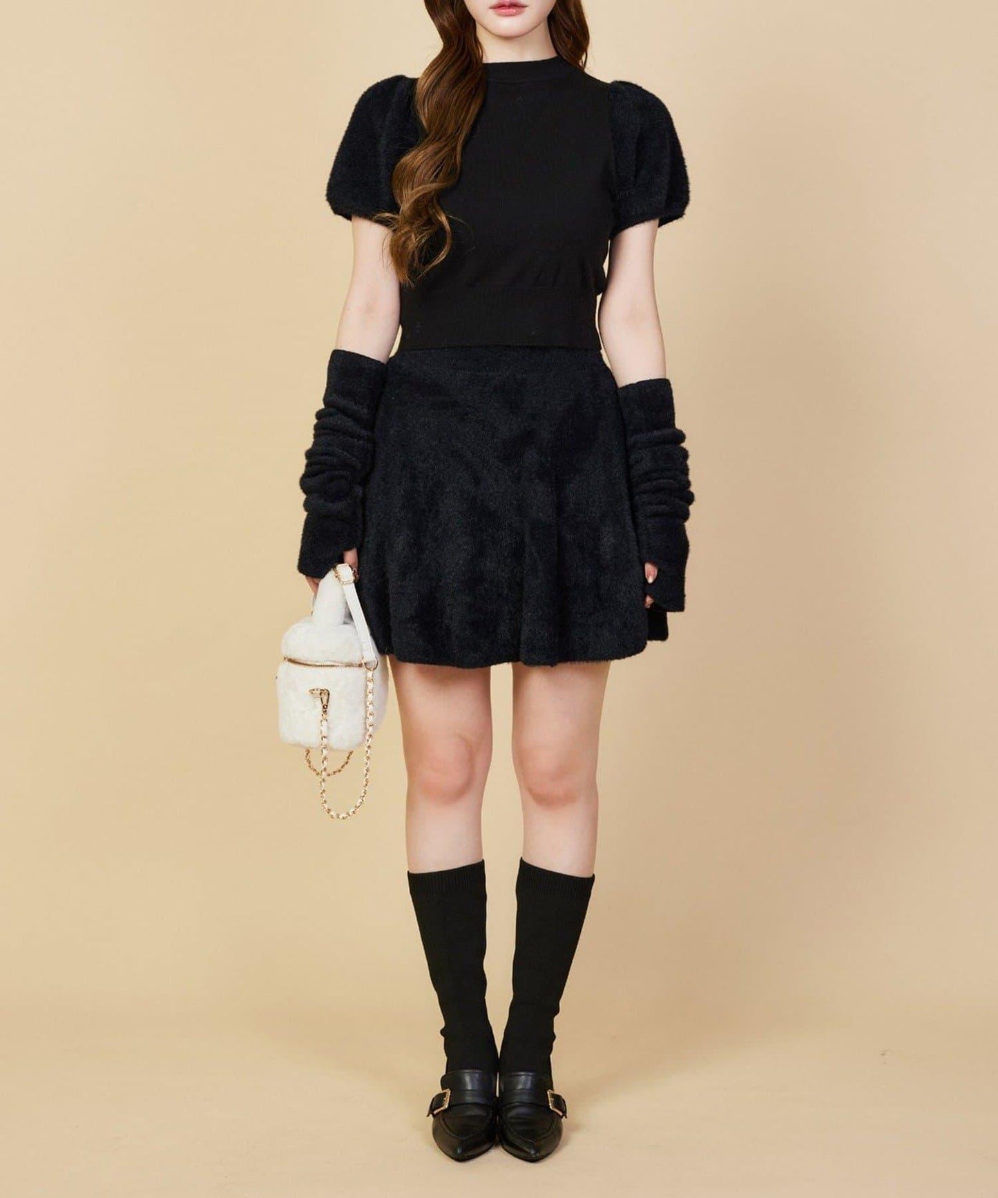 【one after another】附帶護臂針織衫