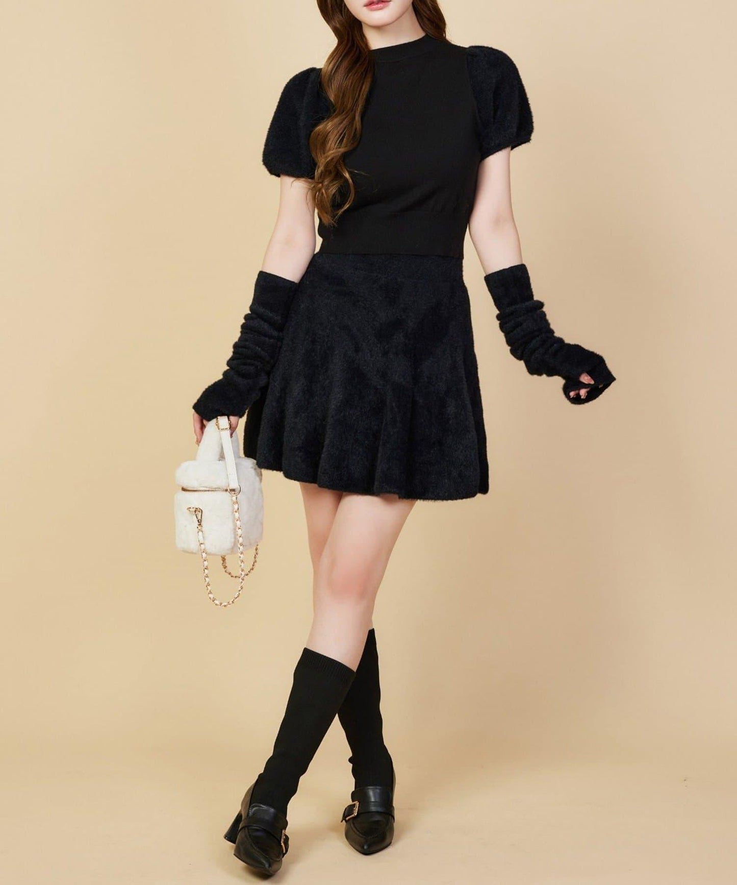 【one after another】附帶護臂針織衫