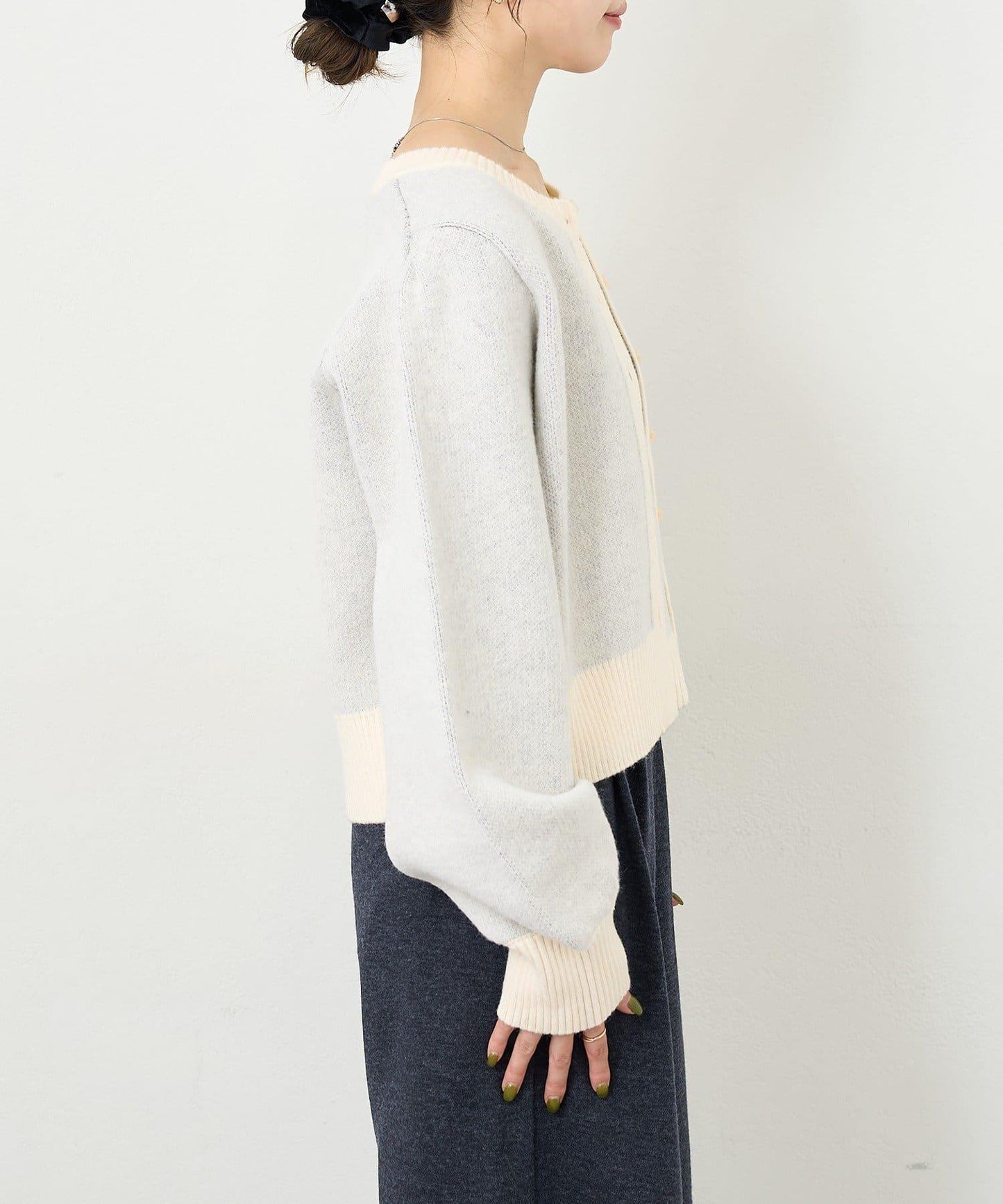 B 菱格吊帶套裝開衫