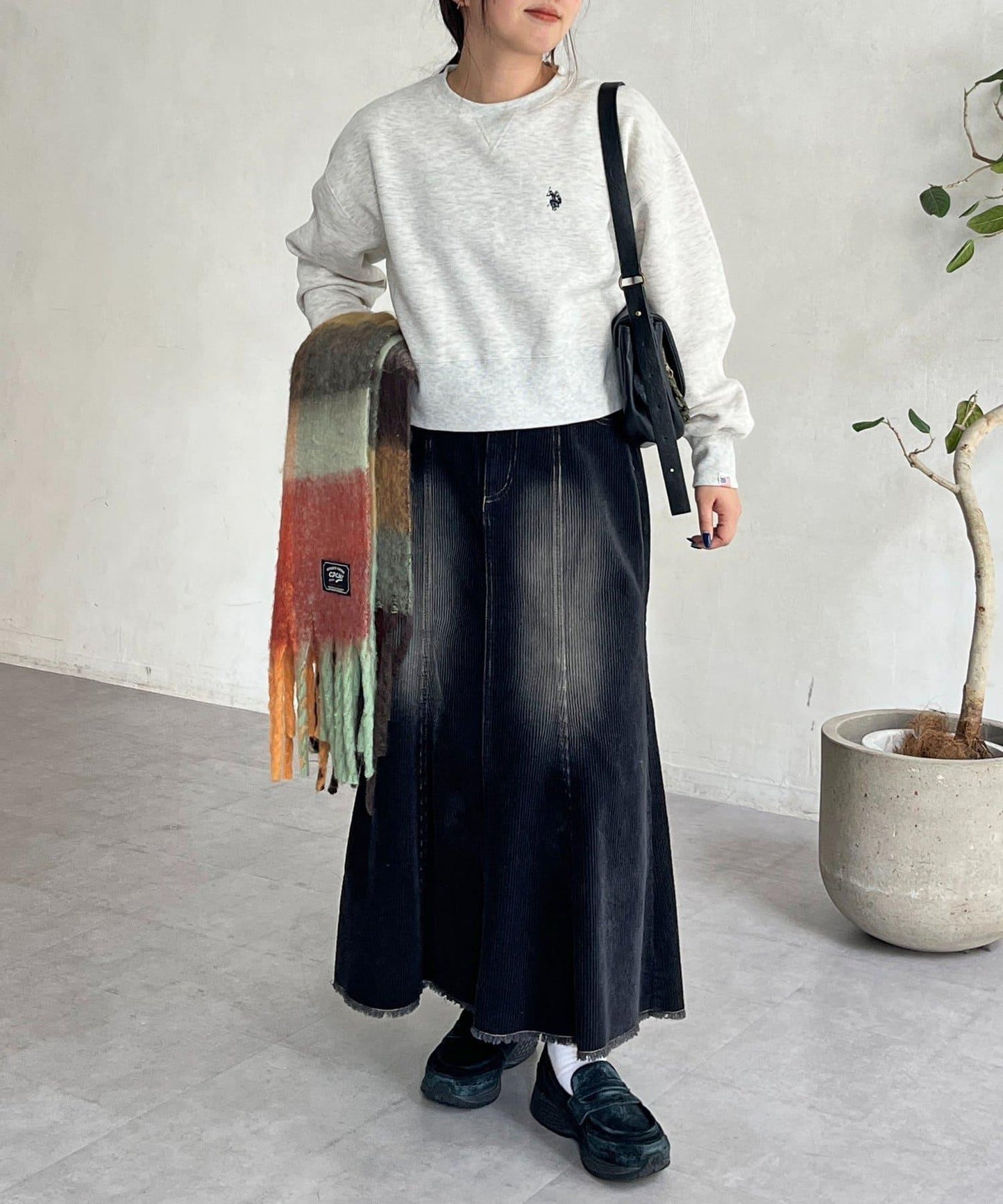 【U.S. POLO ASSN.】短款加絨套頭衫