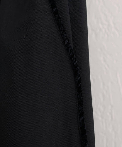 【natural couture】側邊條紋休閒褲