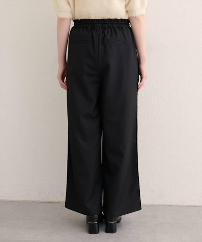 【natural couture】側邊條紋休閒褲