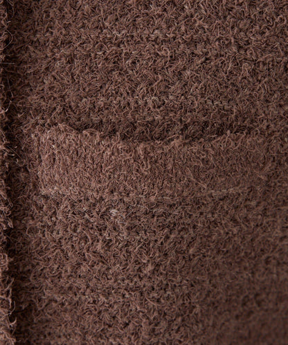 【one after another】金色紐扣短袖仿粗花呢開衫