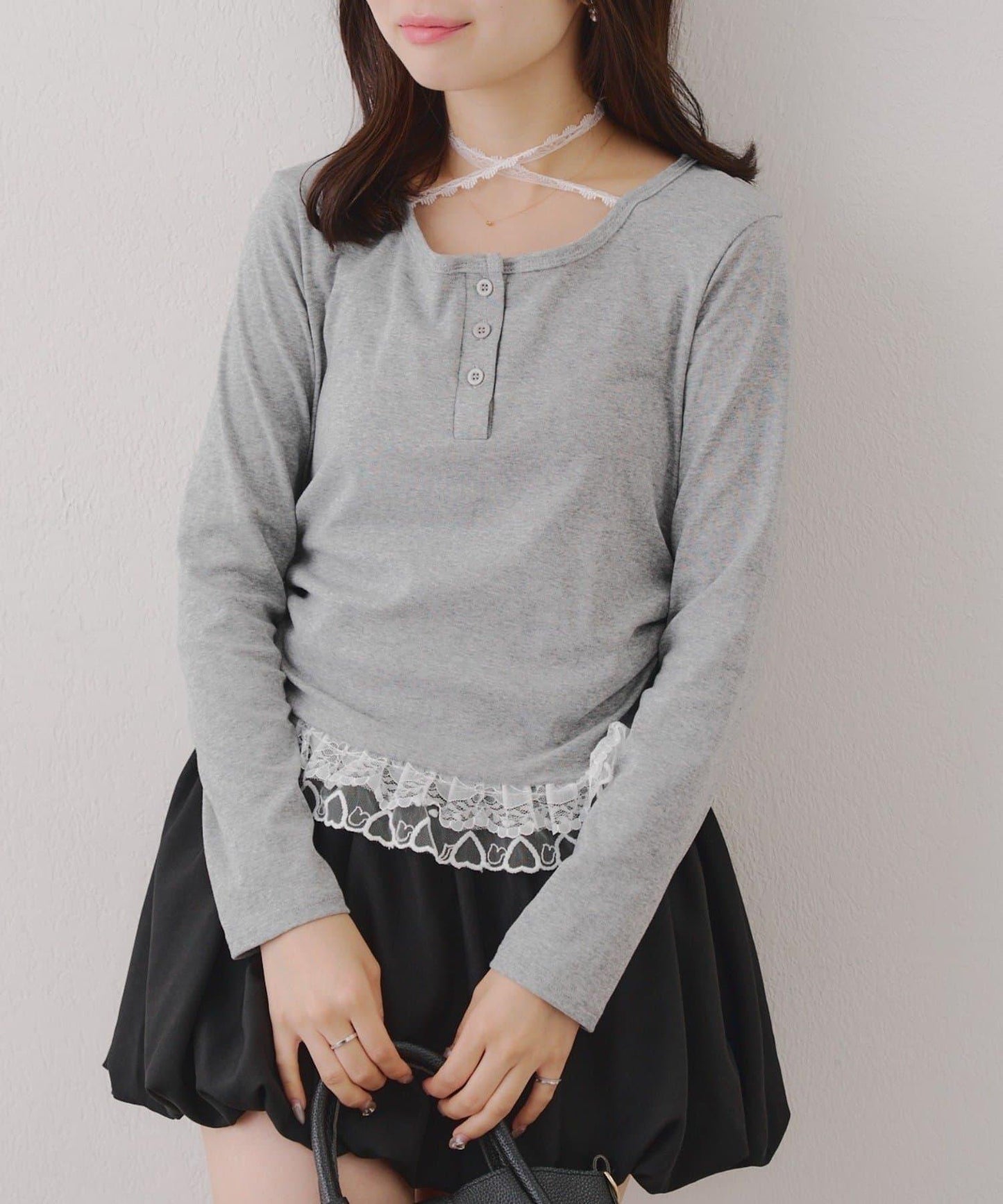 【RMAF】蕾絲掛脖上衣