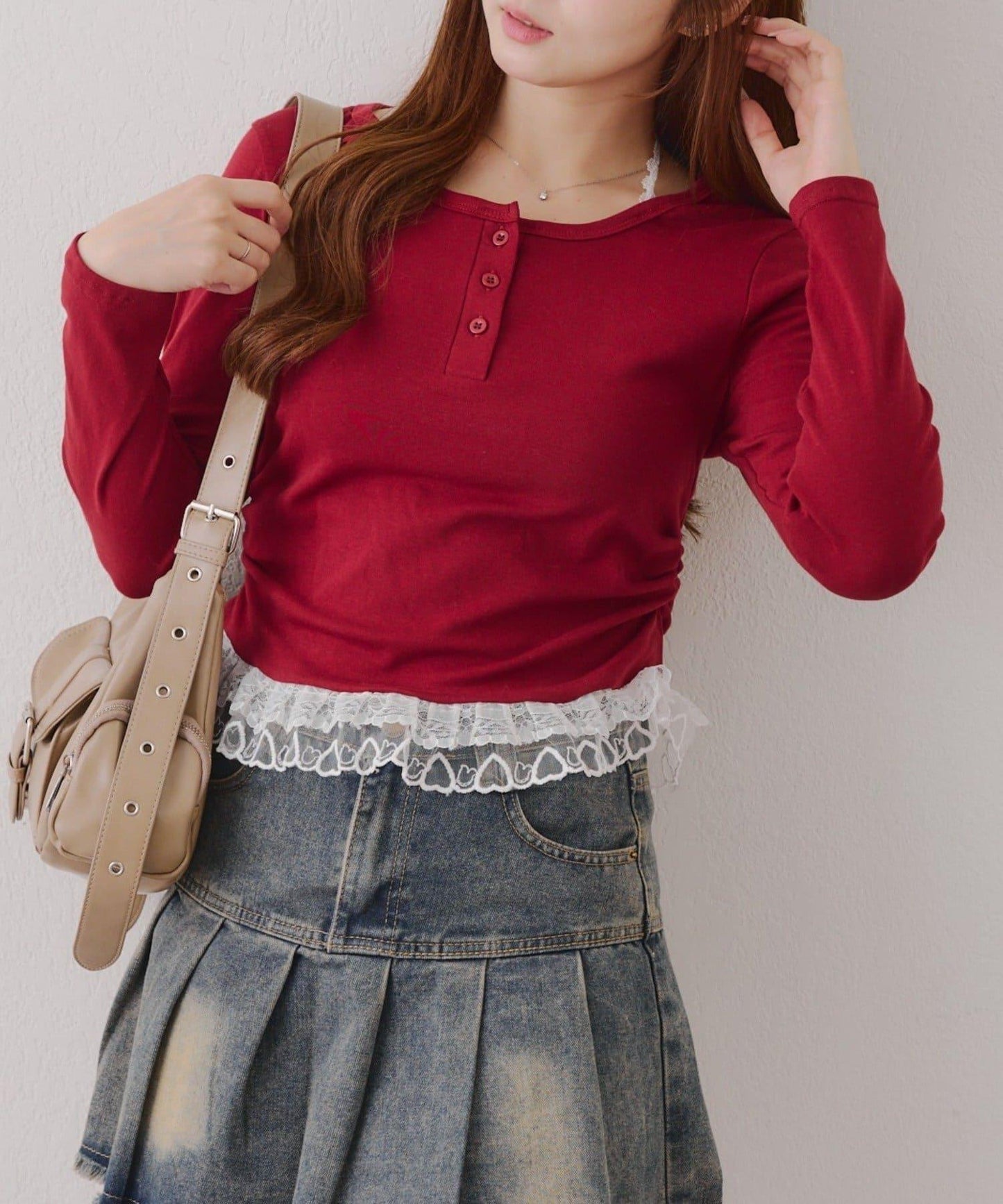 【RMAF】蕾絲掛脖上衣