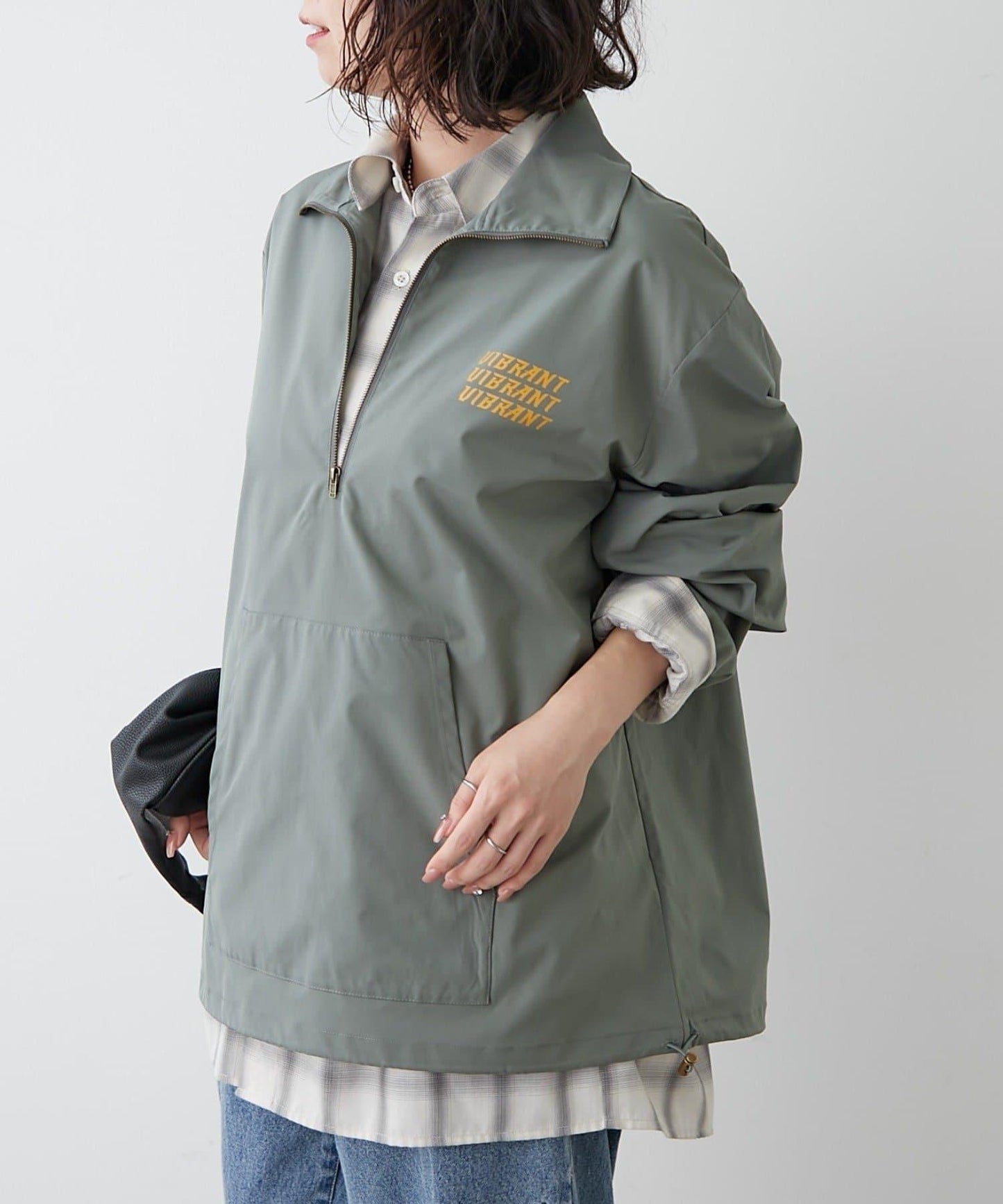 【NUNIFE】套頭式防風外套