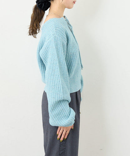 【前後兩穿】B 閃粉後開衩套頭衫