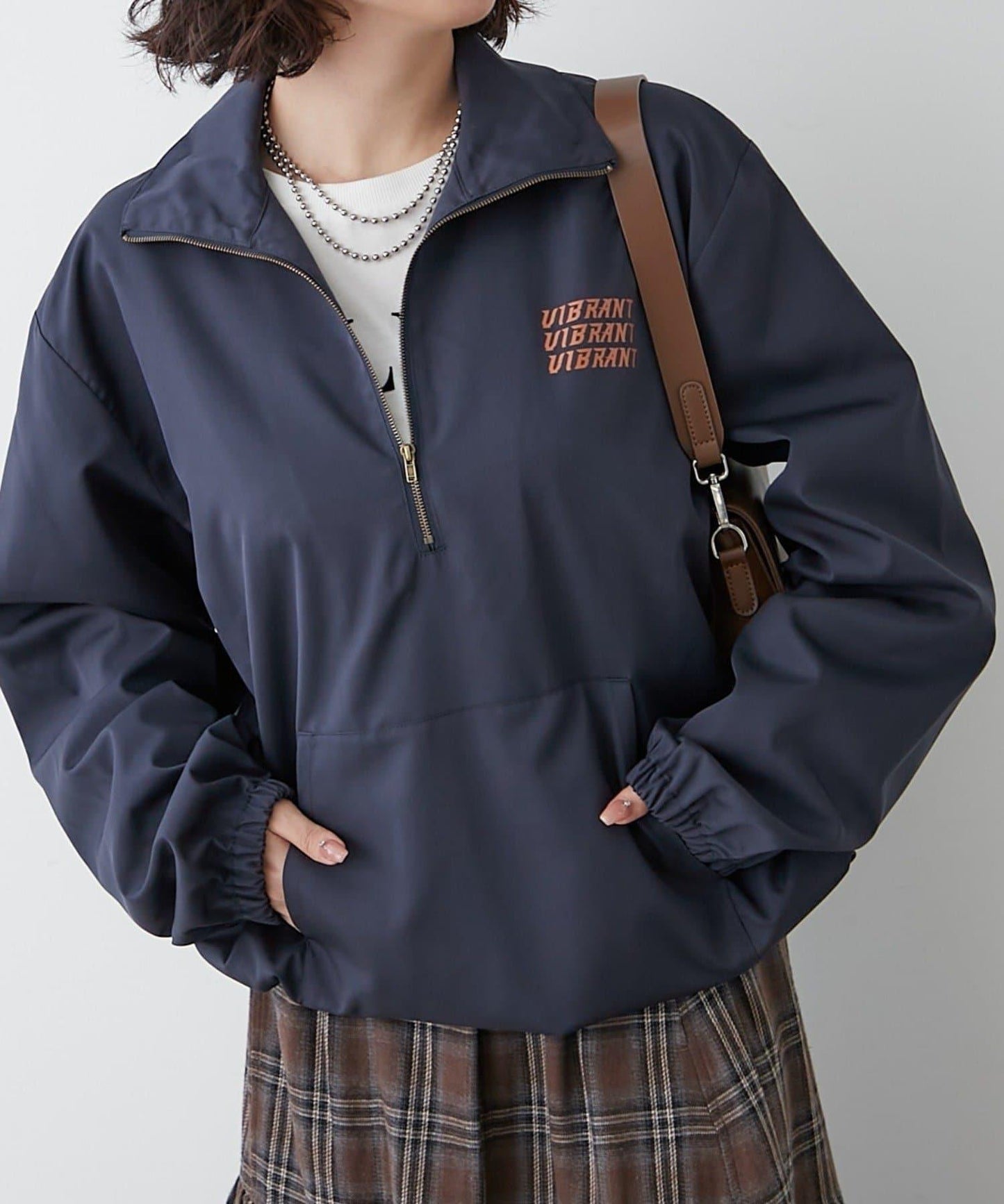 【NUNIFE】套頭式防風外套