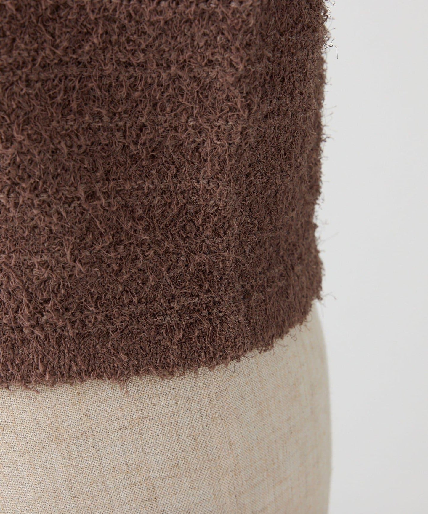 【one after another】金色紐扣短袖仿粗花呢開衫