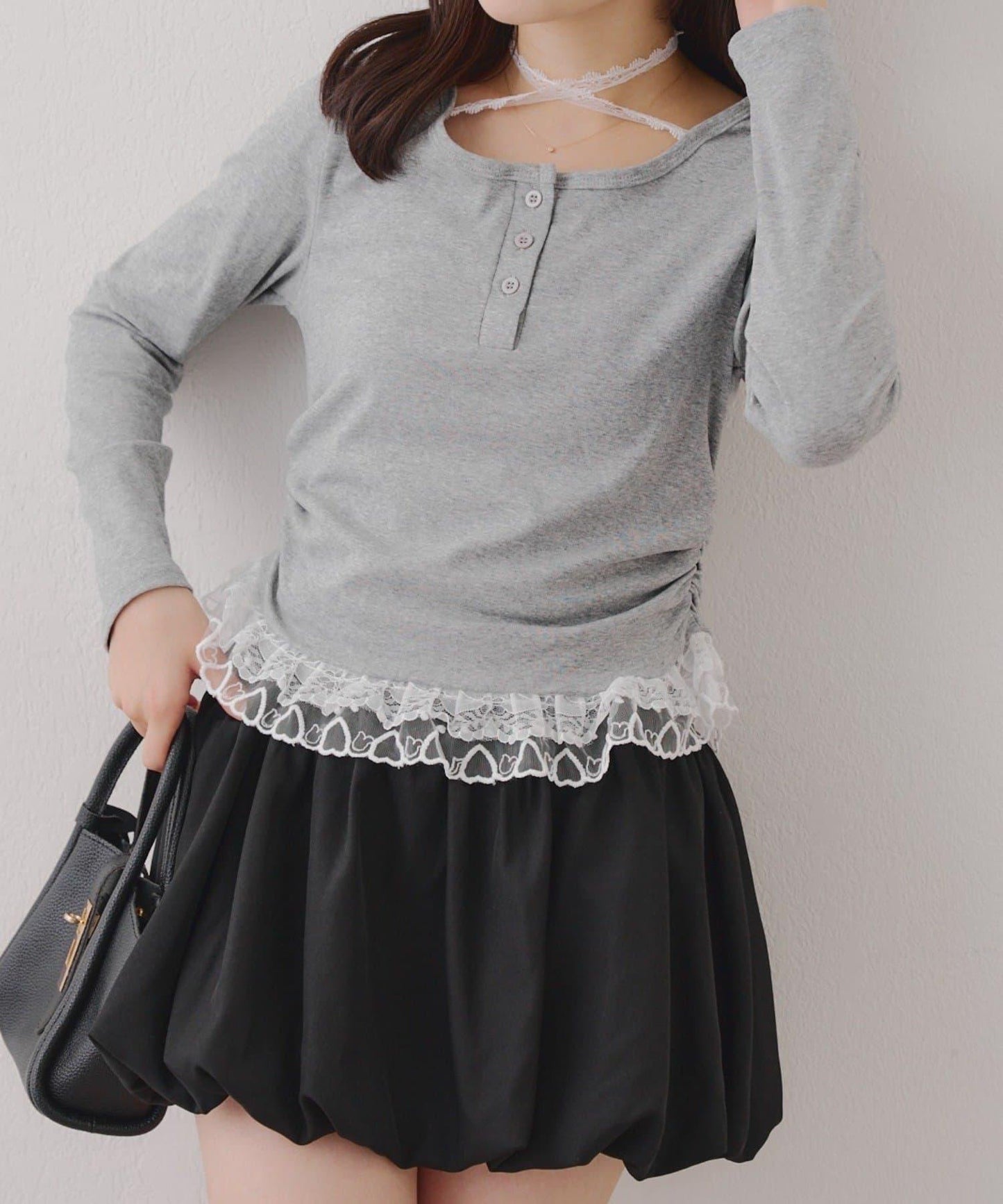 【RMAF】蕾絲掛脖上衣