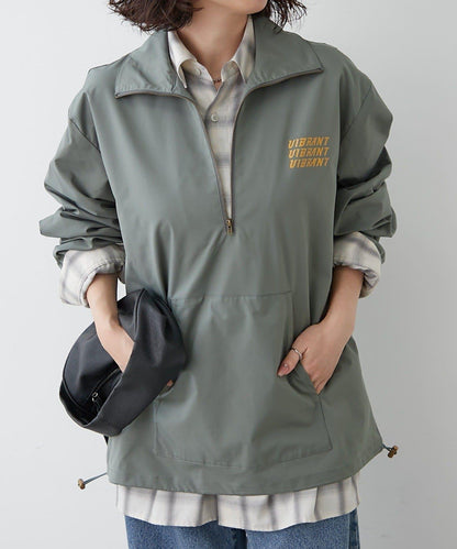 【NUNIFE】套頭式防風外套