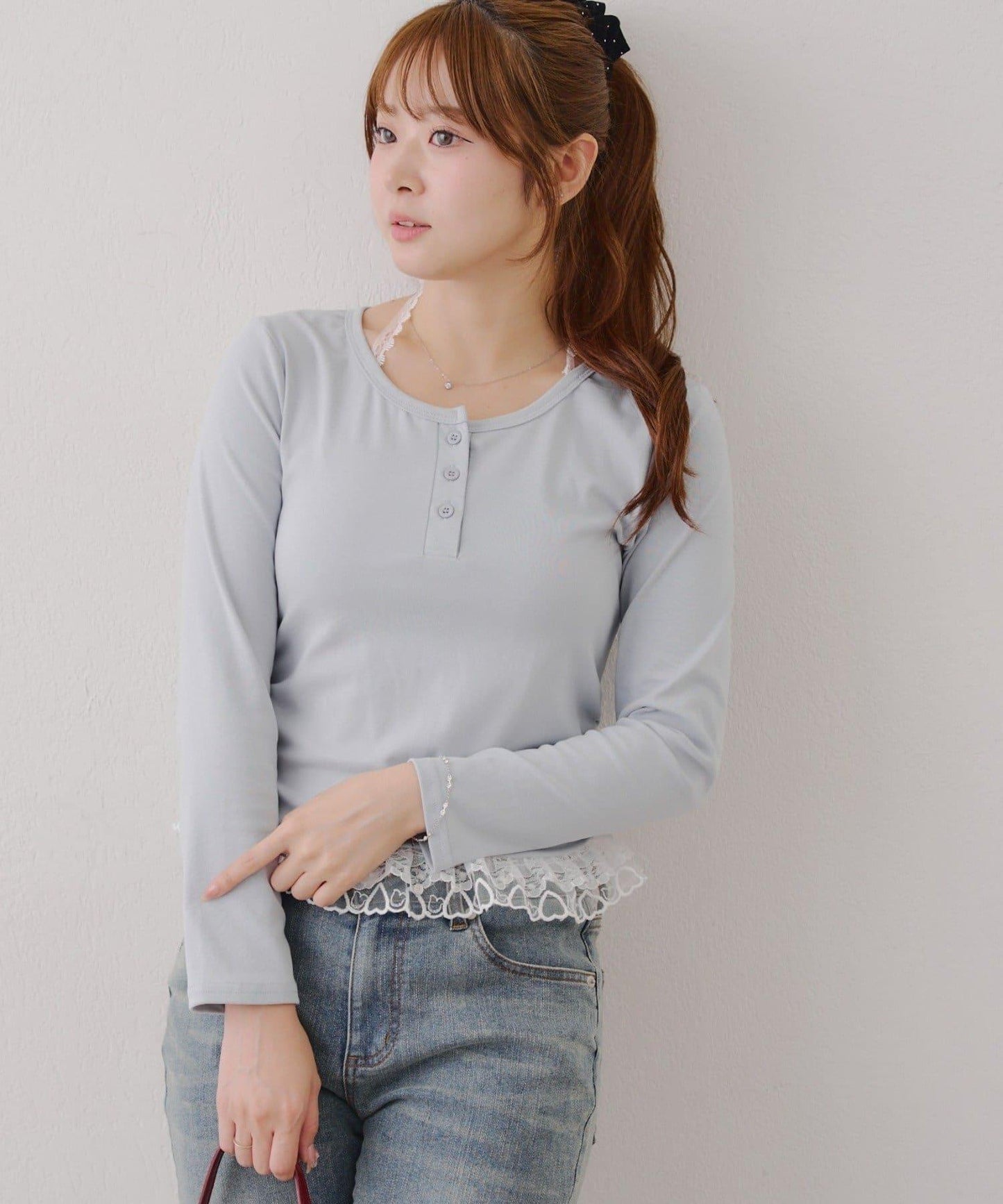 【RMAF】蕾絲掛脖上衣