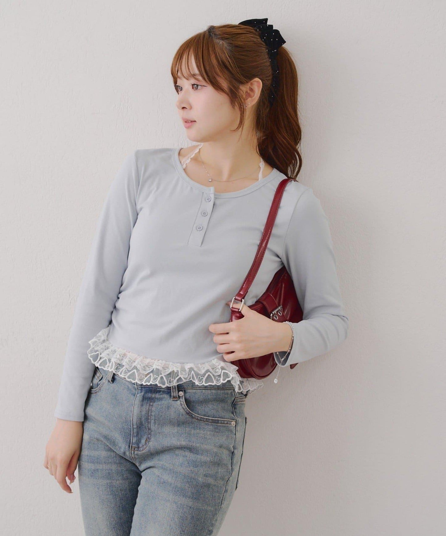 【RMAF】蕾絲掛脖上衣