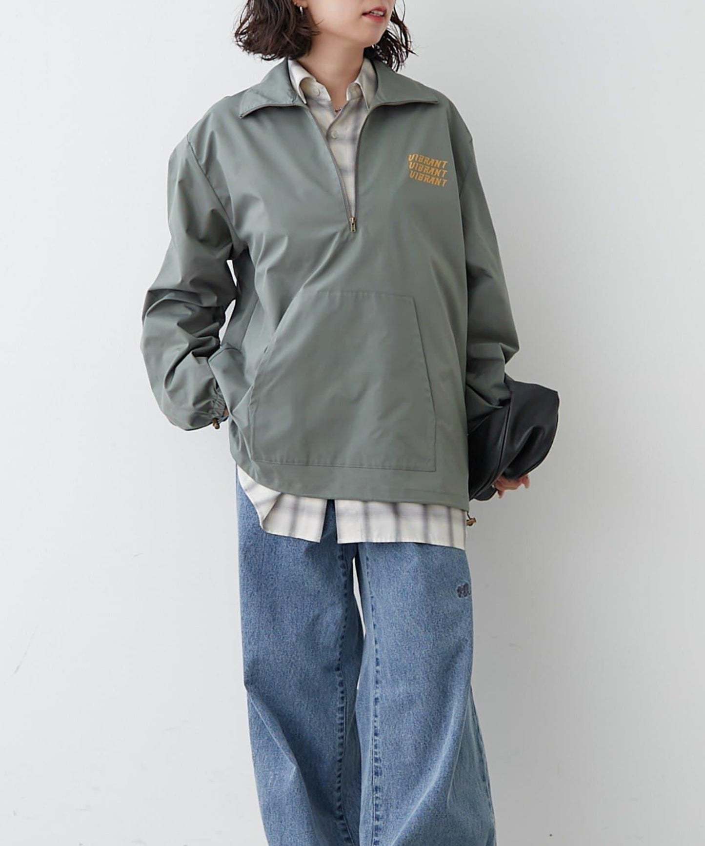 【NUNIFE】套頭式防風外套