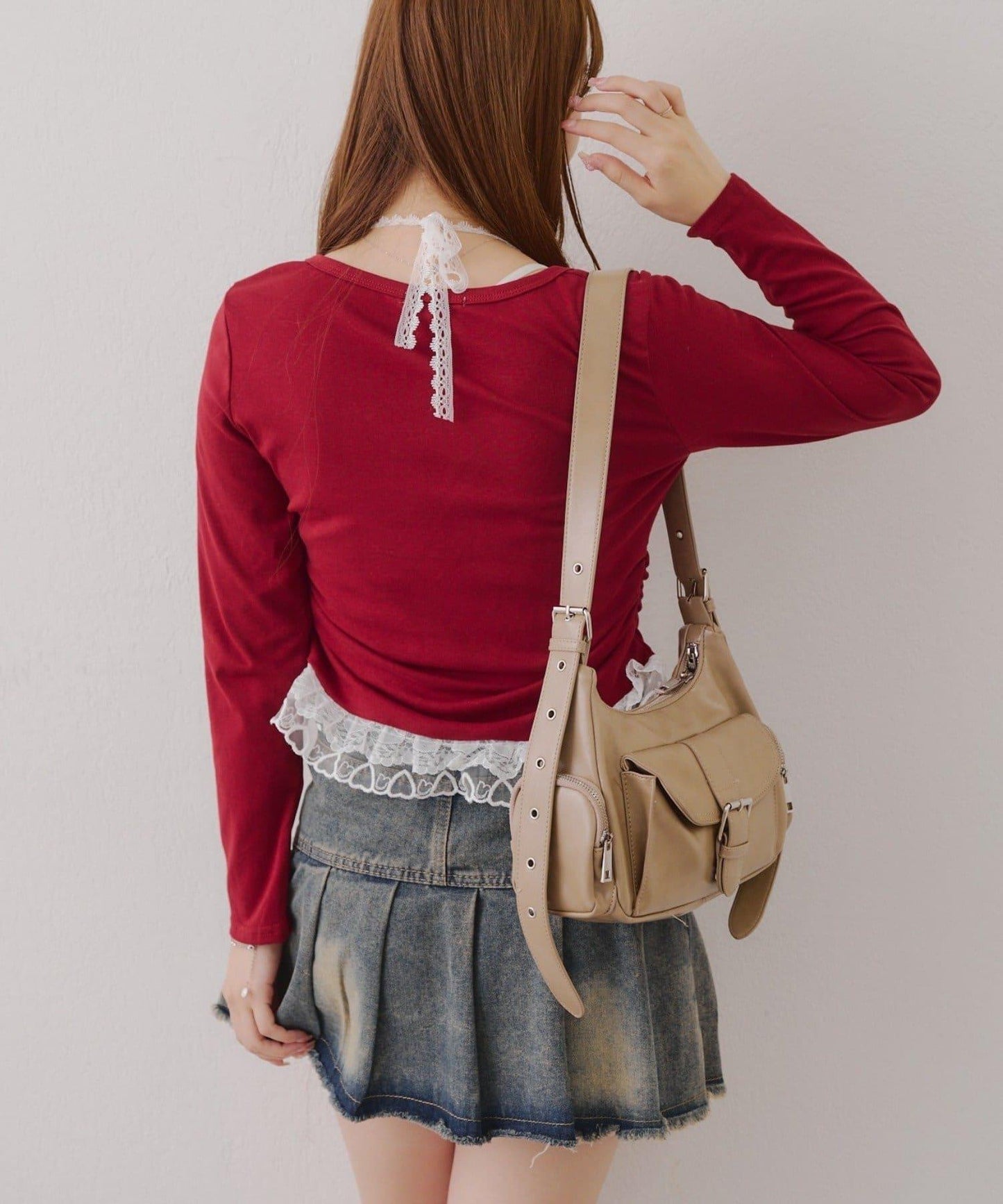 【RMAF】蕾絲掛脖上衣