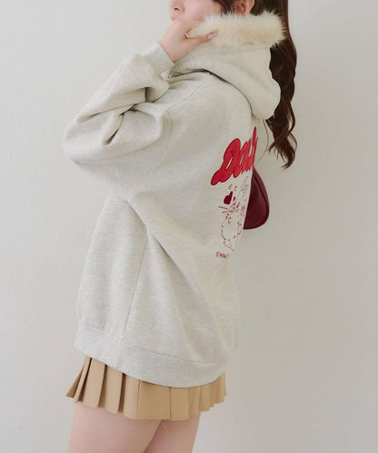 【RMAF】應援兔子加絨連帽衛衣