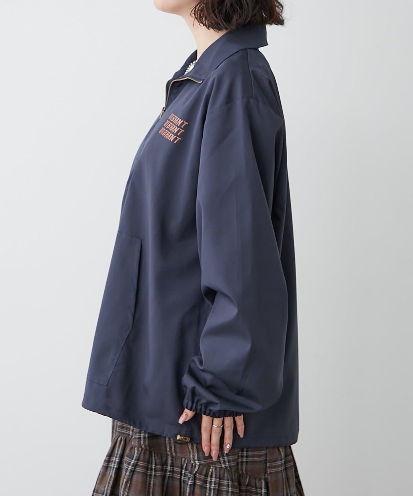 【NUNIFE】套頭式防風外套