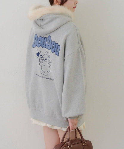 【RMAF】應援兔子加絨連帽衛衣