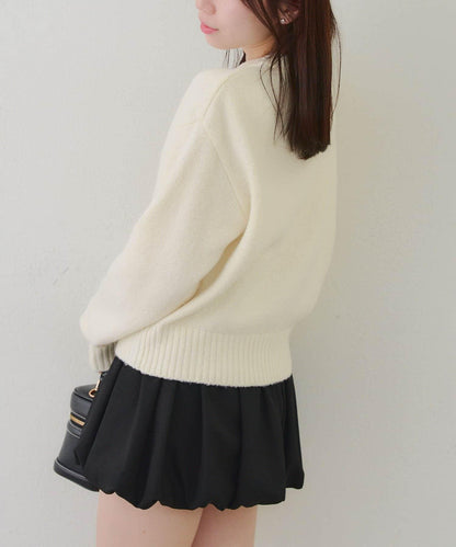 【RMAF】針織帽熊圖案套頭衫