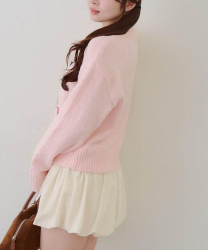 【RMAF】針織帽熊圖案套頭衫