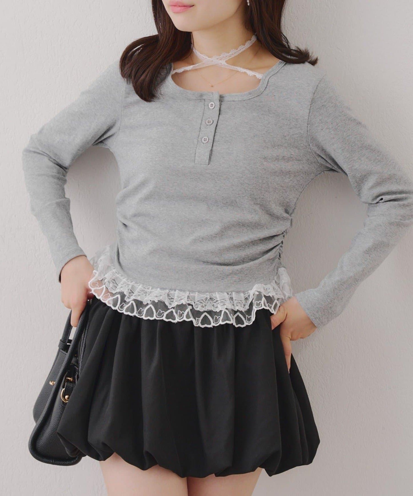 【RMAF】蕾絲掛脖上衣