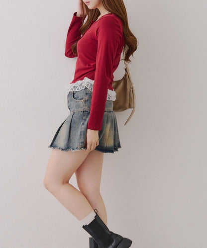 【RMAF】蕾絲掛脖上衣