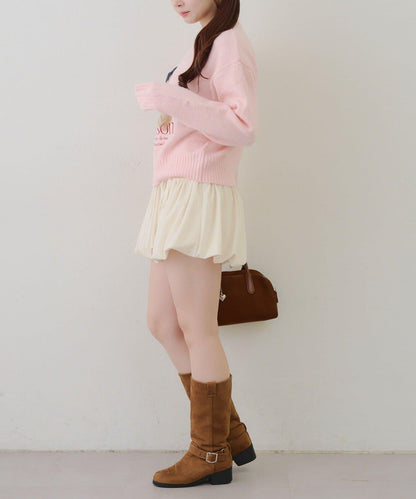 【RMAF】針織帽熊圖案套頭衫