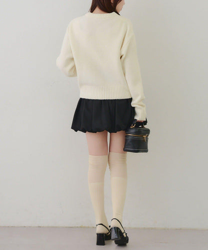 【RMAF】針織帽熊圖案套頭衫