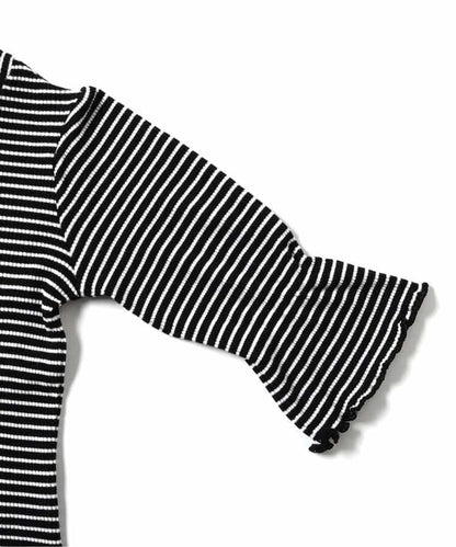 2件套牛仔荷葉邊連衣裙