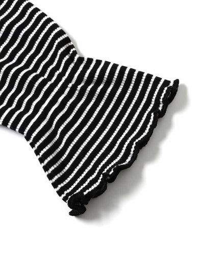 2件套牛仔荷葉邊連衣裙