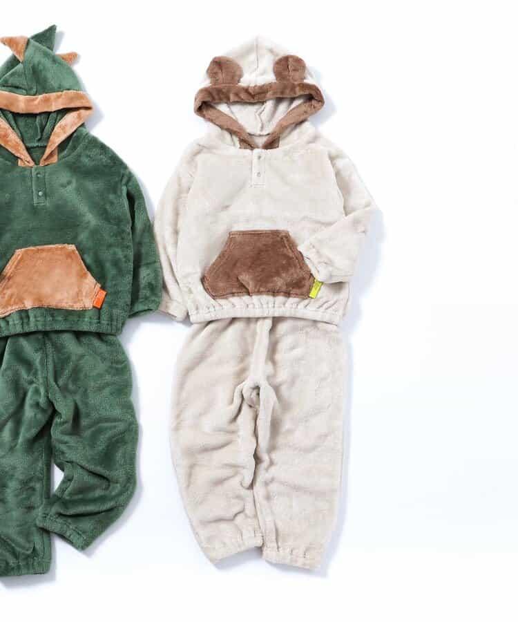 動物圖案法蘭絨睡衣