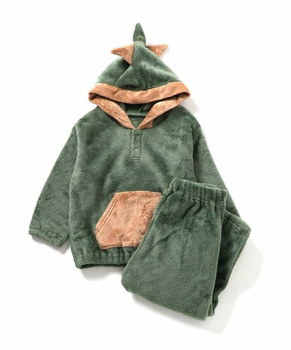 動物圖案法蘭絨睡衣