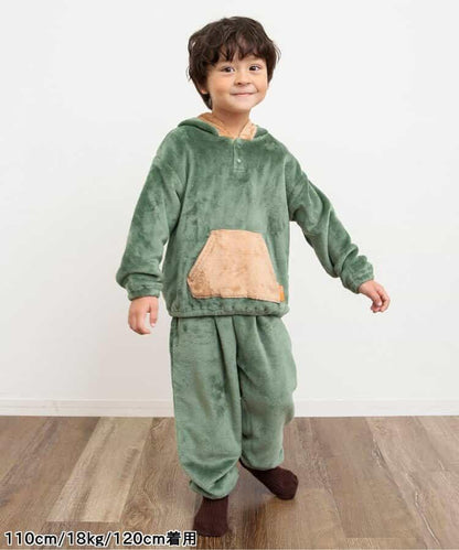 動物圖案法蘭絨睡衣