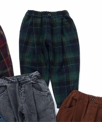 加絨保暖寬鬆打褶長褲 10分丈