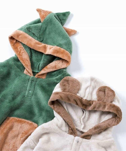 動物圖案法蘭絨睡衣