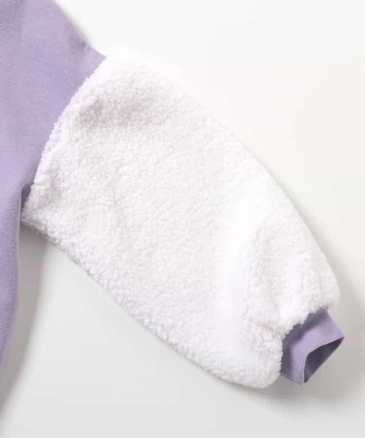 愛心刺繡袖毛絨衛衣