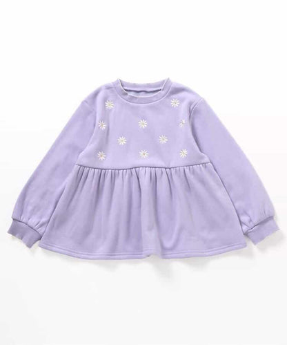 內層搖粒絨荷葉邊刺繡衛衣