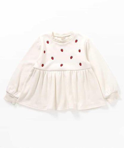 內層搖粒絨荷葉邊刺繡衛衣