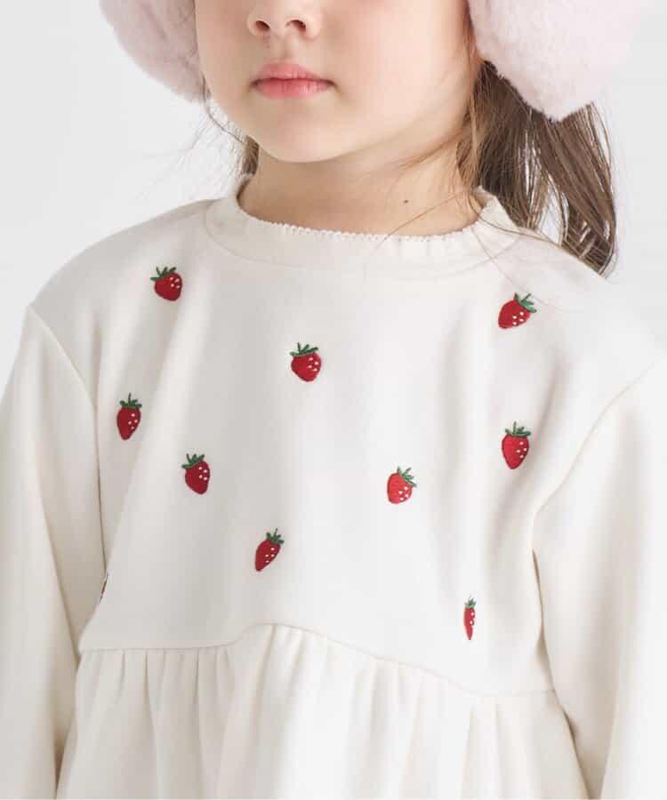 內層搖粒絨荷葉邊刺繡衛衣